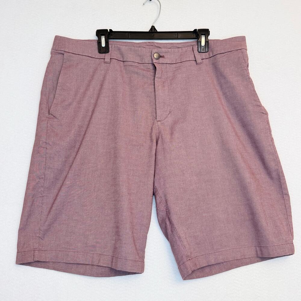 Lululemon Men’s Commission Shorts 38 Burgundy 9 Inch Stretch Chino